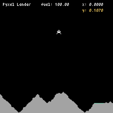 Pyxel Lander screenshot 2