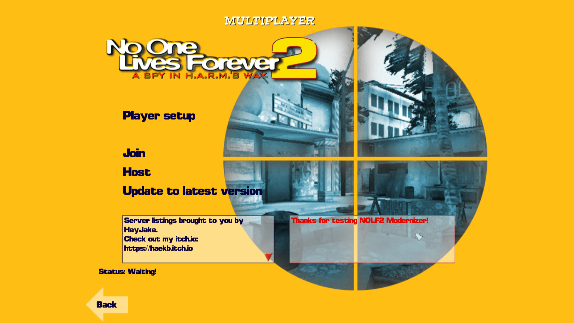 No One Lives Forever 2 Modernizer screenshot 8