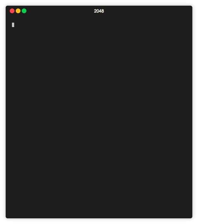2048.cpp screenshot