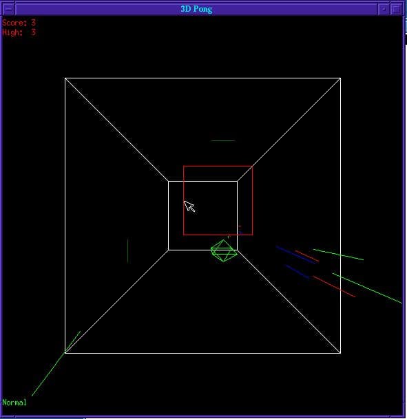 3D Pong screenshot