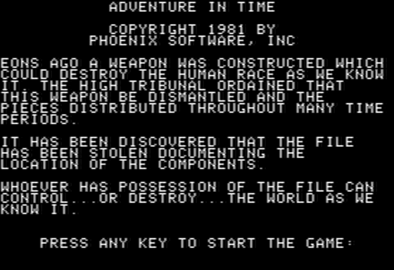 Adventure In Time screenshot
