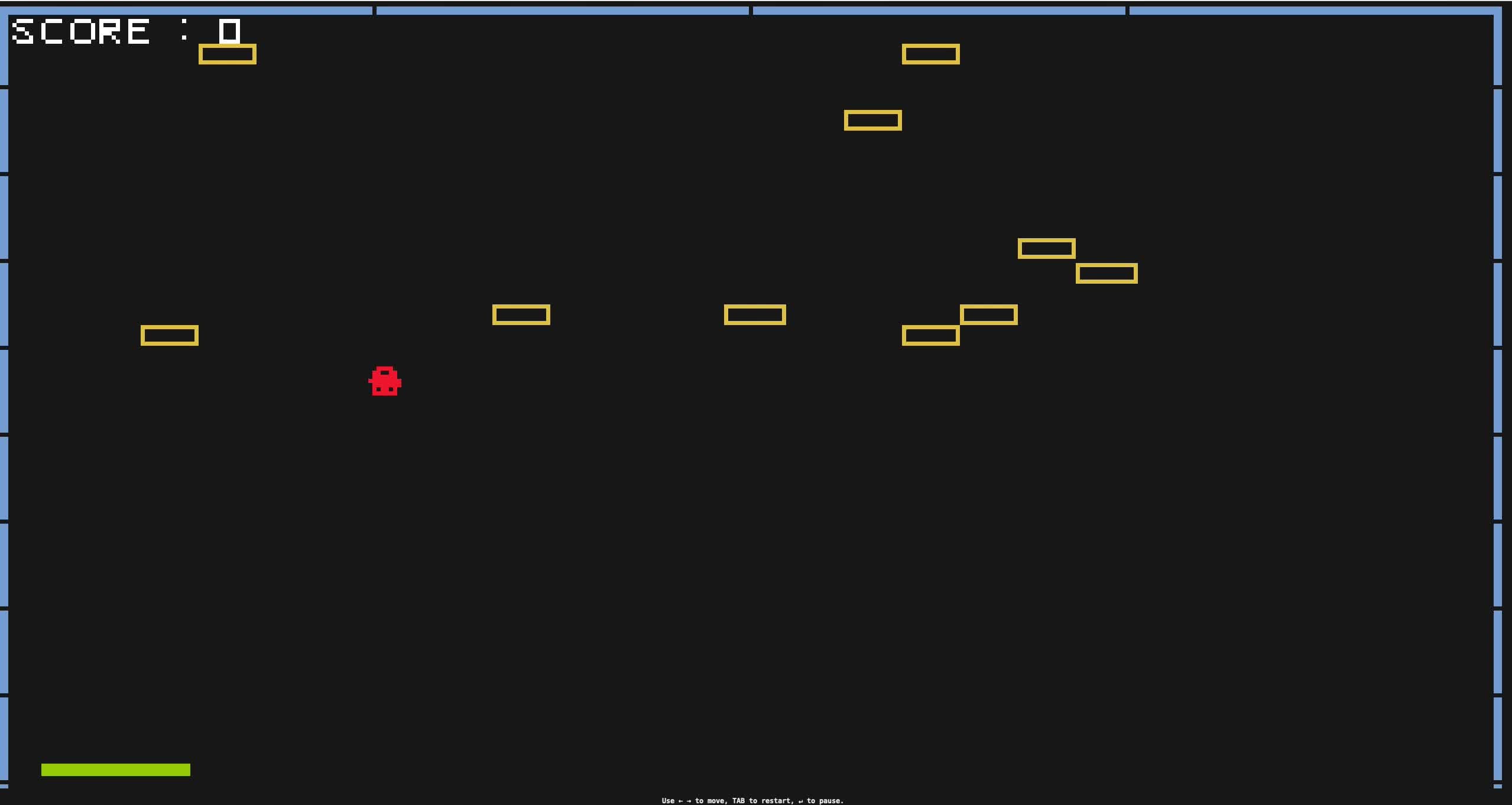 Arkanoid TUI screenshot