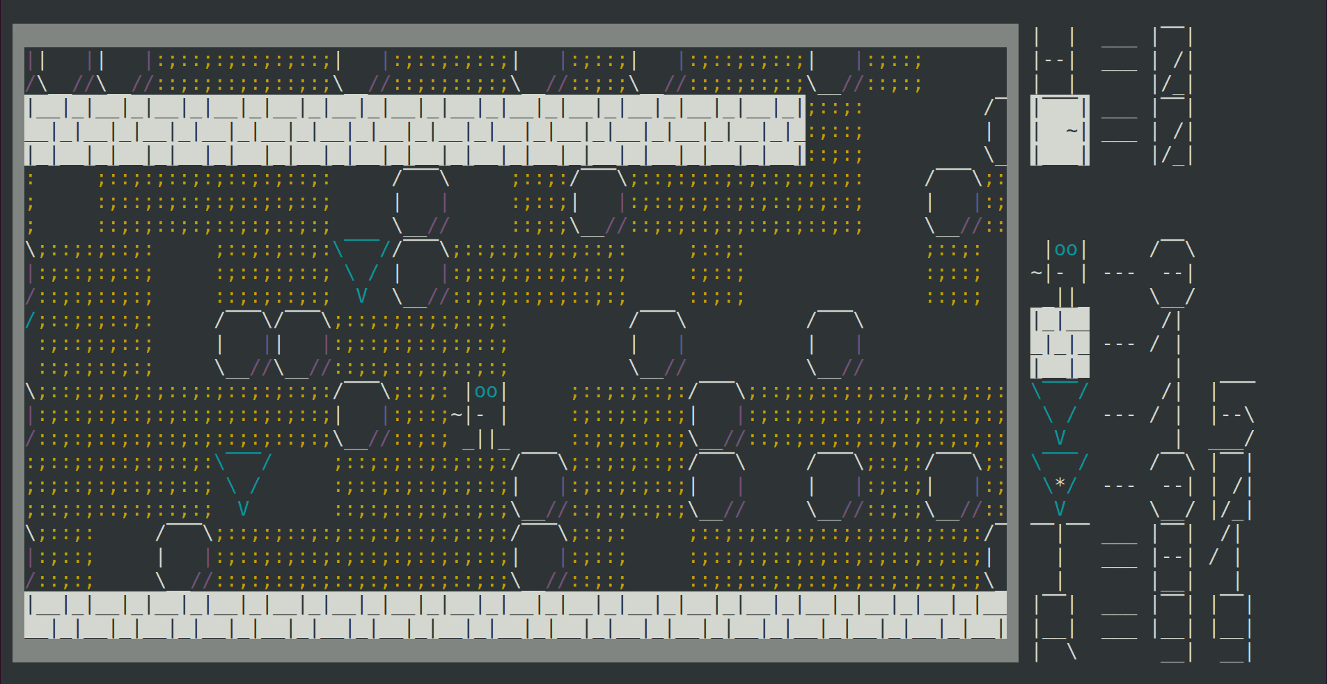 ASCII DASH screenshot