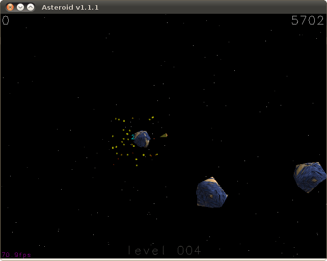 Asteroid screenshot