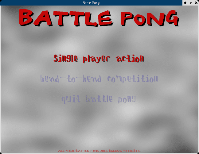 Battle Pong screenshot