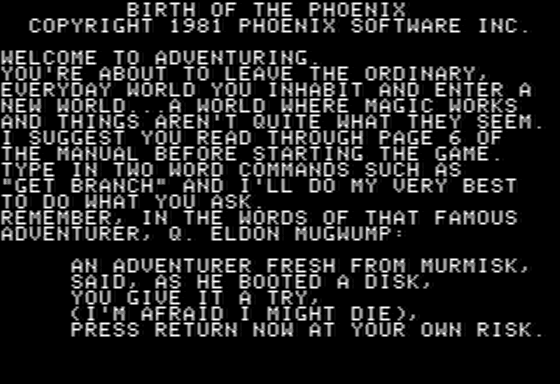 Birth Of The Phoenix screenshot