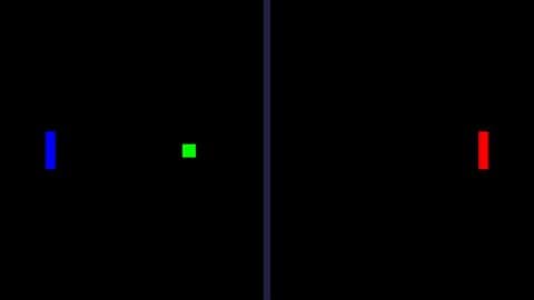 C Pong SDL screenshot