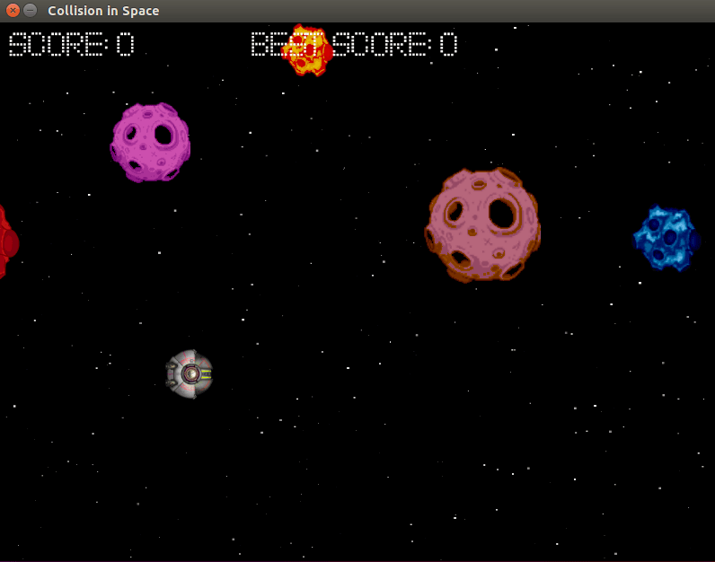 Collision in Space screenshot