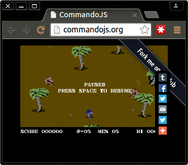 CommandoJS screenshot
