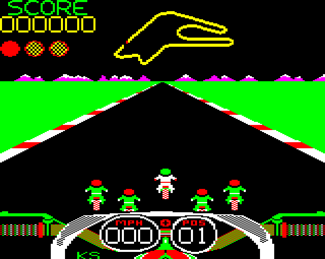 Crazee Rider ( BBC Micro ) screenshot