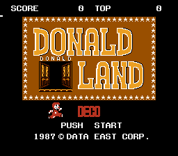 Donald Land (NES) Disassembly screenshot