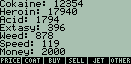 DrugWars (HP Calculator) screenshot
