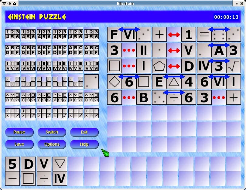 Einstein Puzzle screenshot