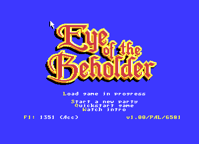 Eye of the Beholder screenshot