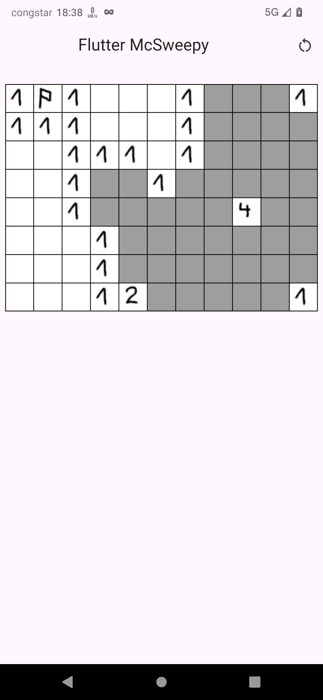 Flutter McSweepy screenshot