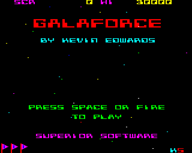 Galaforce ( BBC Micro ) screenshot