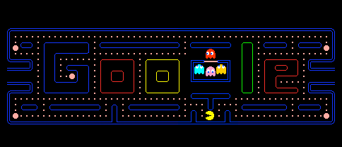 Google Pacman screenshot