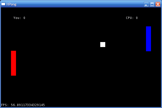 HPong screenshot
