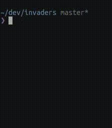 invaders (in C) screenshot
