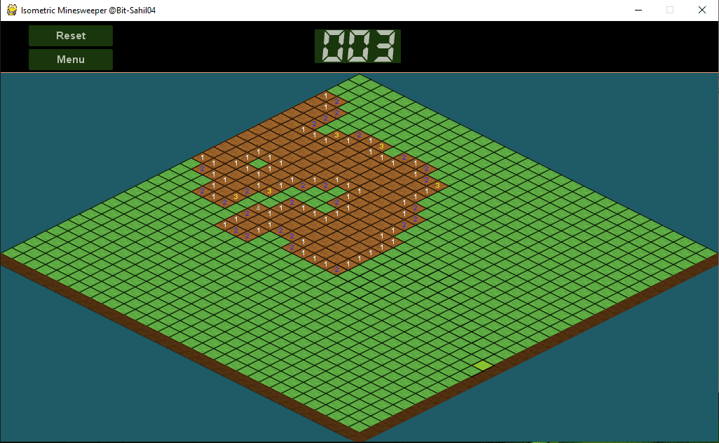 Isometric-Minesweeper screenshot