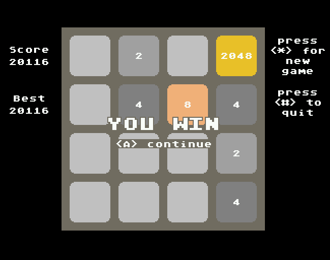 jag2048 screenshot