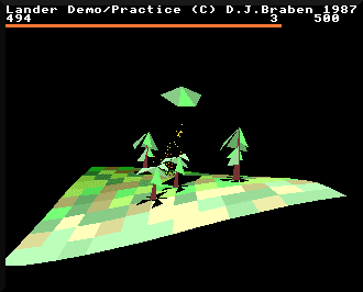 Lander on the Acorn Archimedes screenshot