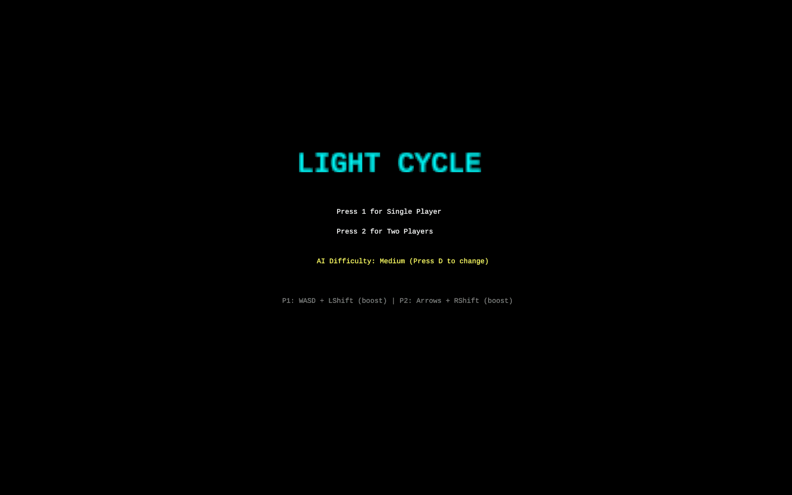 Light Cycle screenshot