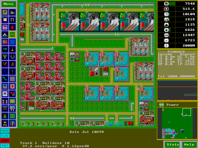 Lincity screenshot