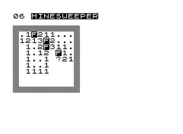 Minesweeper 1K screenshot