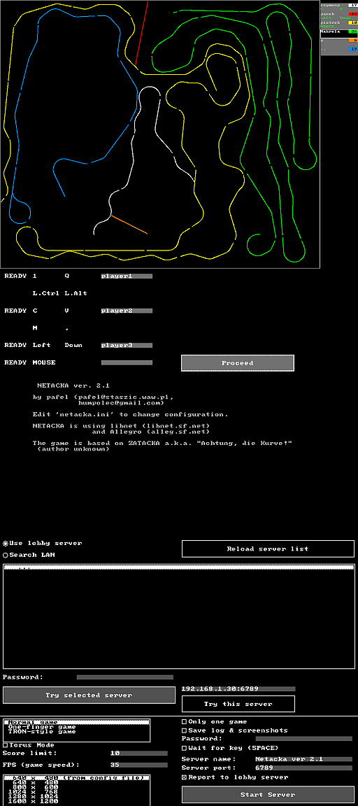 Netacka screenshot