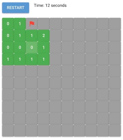 NiceGUI Minesweeper screenshot
