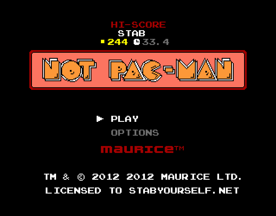 Not Pacman screenshot