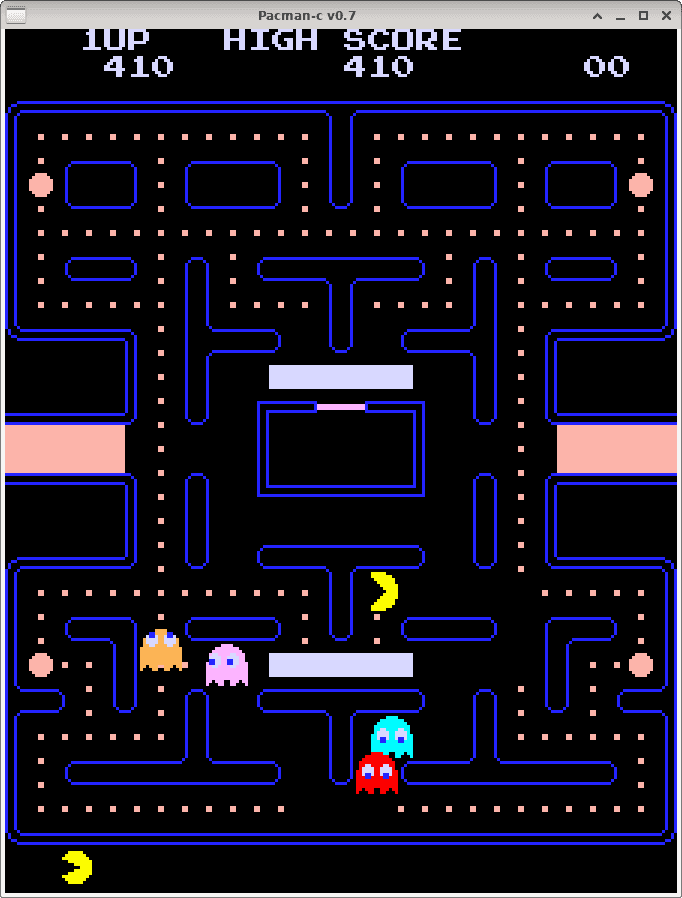 pacman.c screenshot