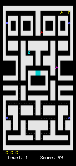 Pacman For Console screenshot