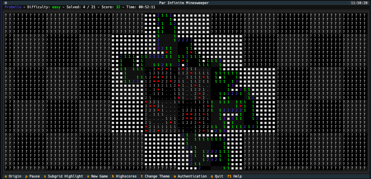 Par Infinite Minesweeper screenshot