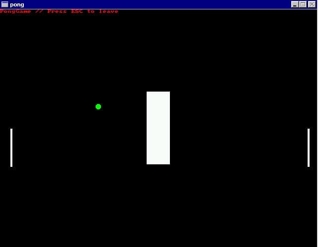 PongGame screenshot