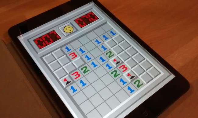 Pythonista Minesweeper screenshot