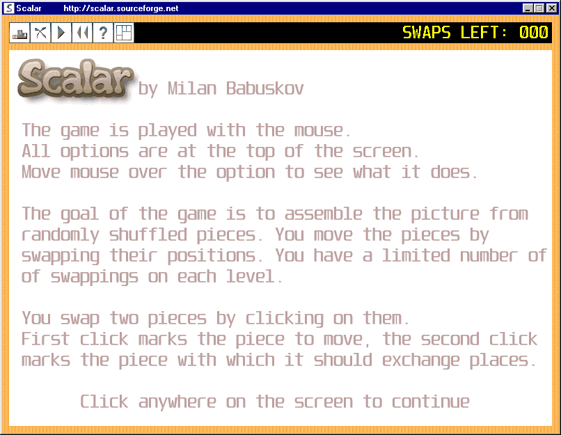 Scalar screenshot