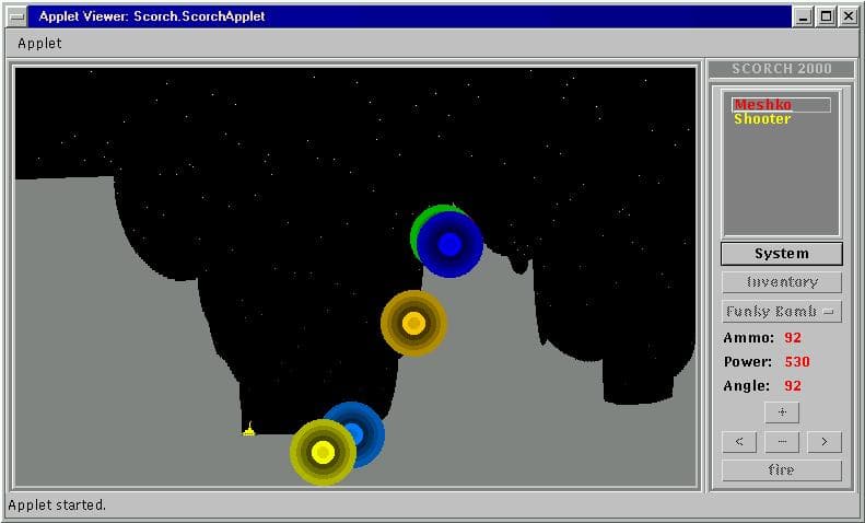 Scorched Earth 2000 screenshot