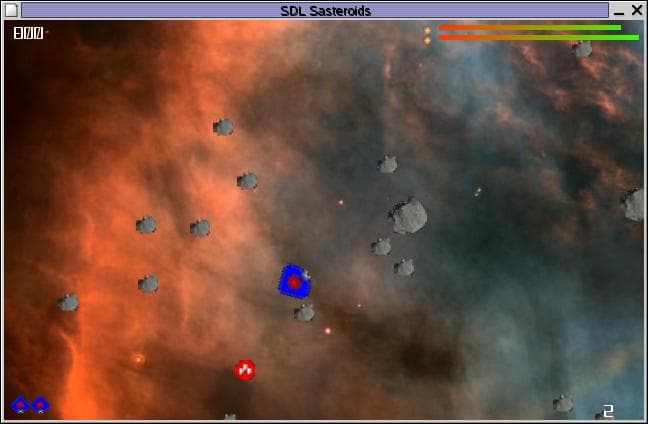 SDL Sasteroids screenshot