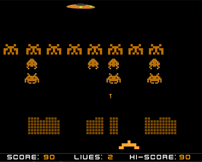 Space invaders (Rust) screenshot