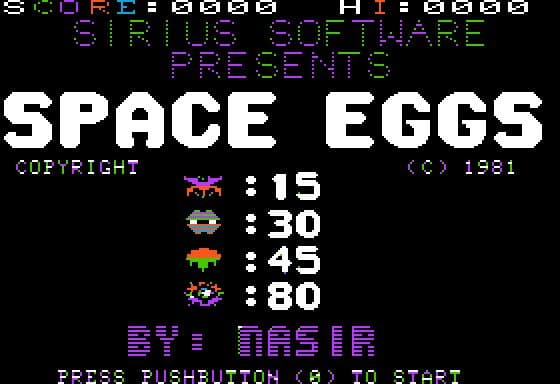 SpaceEggs Disassembly screenshot
