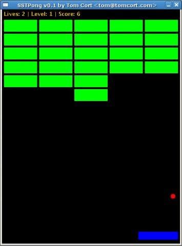SSTPong screenshot