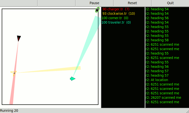 TclRobots screenshot
