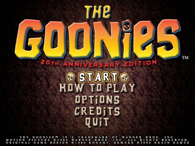The Goonies - 20th Anniversary Edition screenshot
