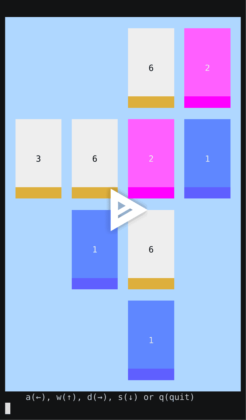 Threes-C screenshot