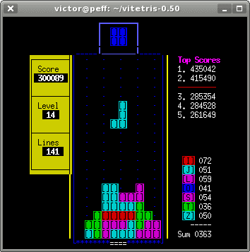 vitetris screenshot