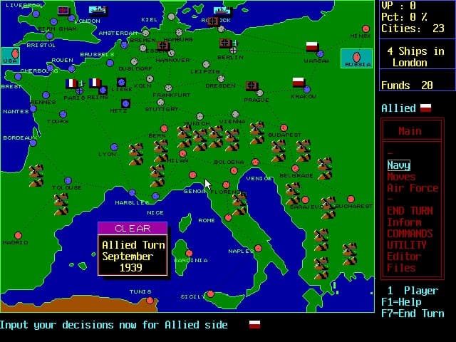 W.R. Hutsell's World War 2 In Western Europe Game screenshot