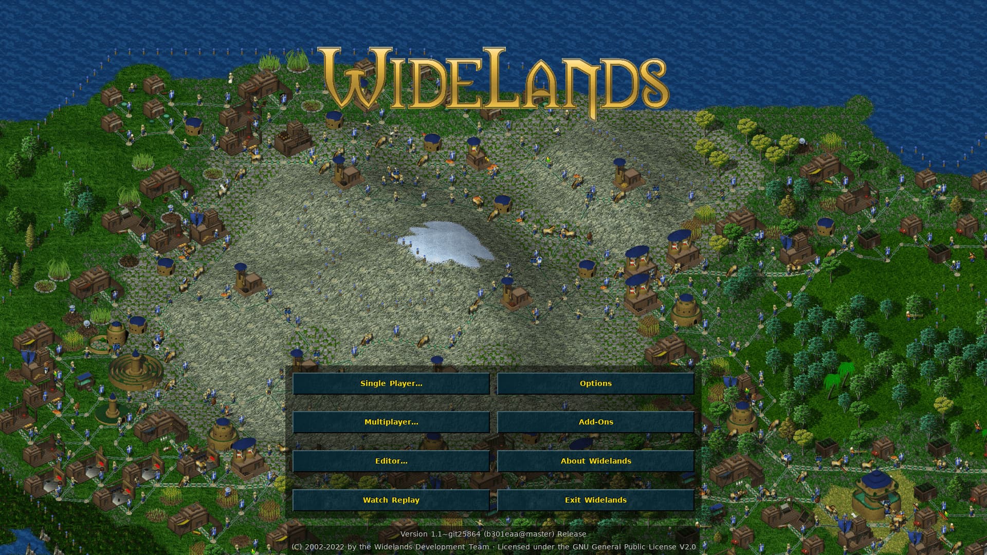 Widelands screenshot