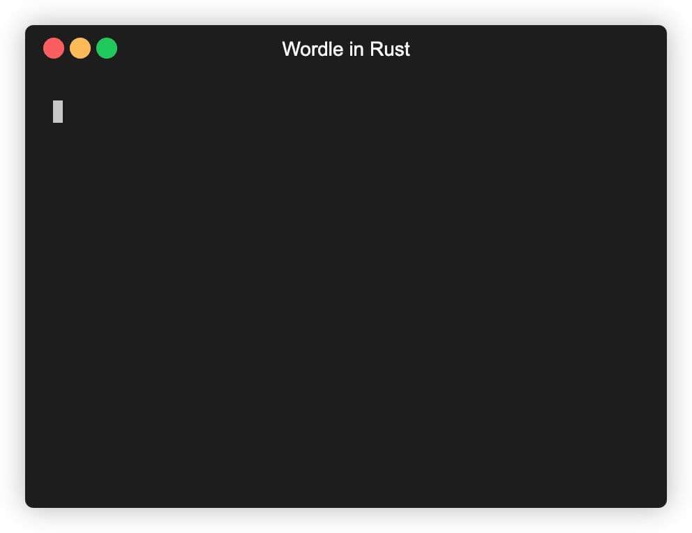 wordler screenshot